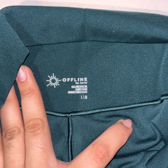 Aerie Deep Teal Corssover Legging - Picture 6 of 6